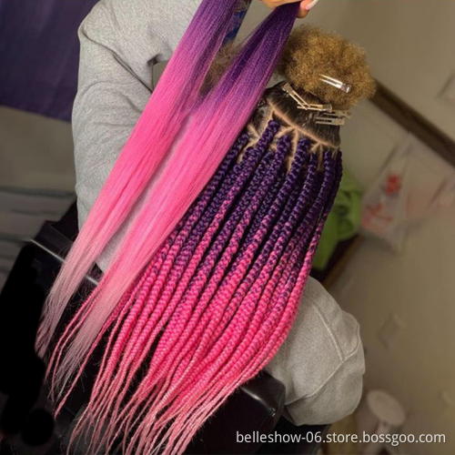 dropshipping Women 90g PreStretched Screen Frames synthetic Hair For Braids Synthetic Crochet Braiding Hair Extension EZ braids